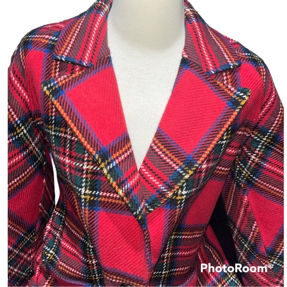 Bwot Burberry Tartan Double-Faced Wool Cashmere Oversized Coat - Picture 3 of 10